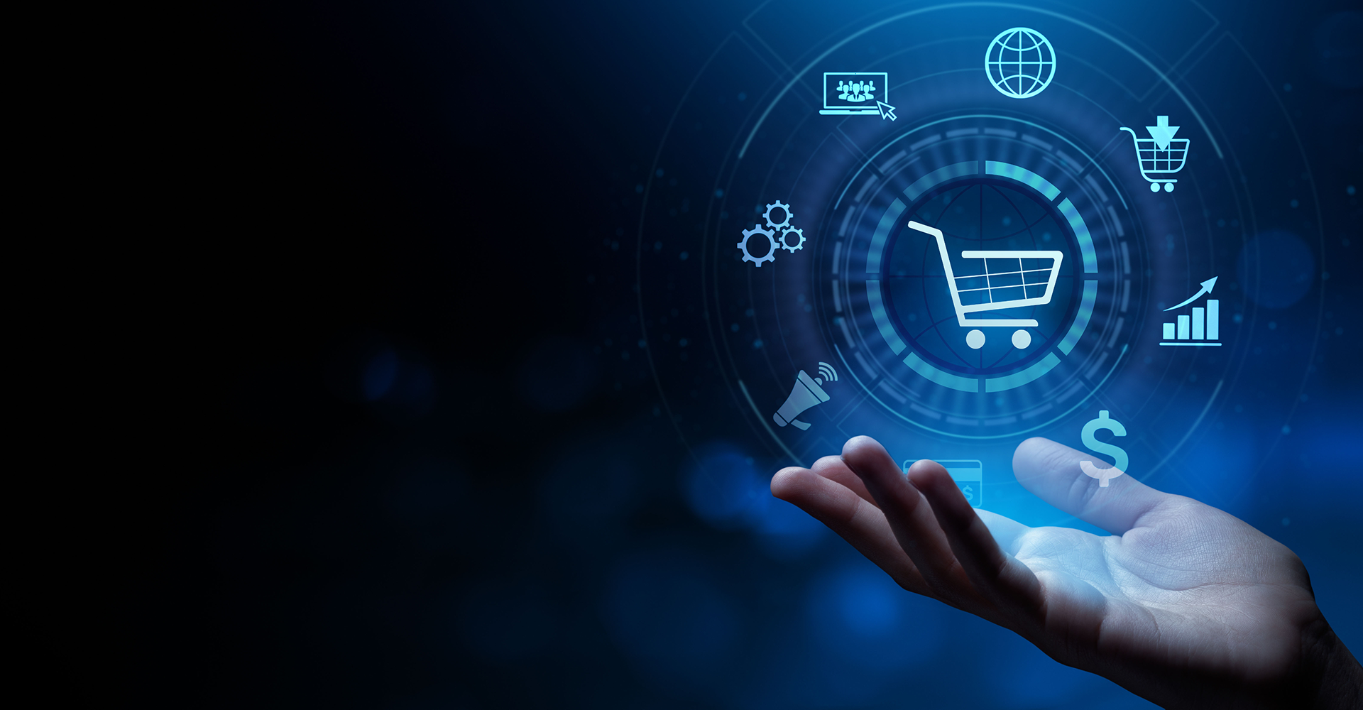 Eコマースを象徴的に表した図